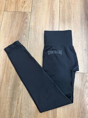 Gymshark Black Ribbed-Waist Leggings